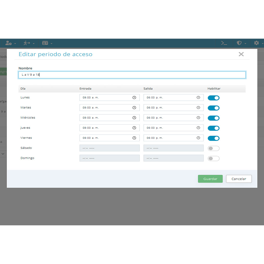 Software Control Acceso