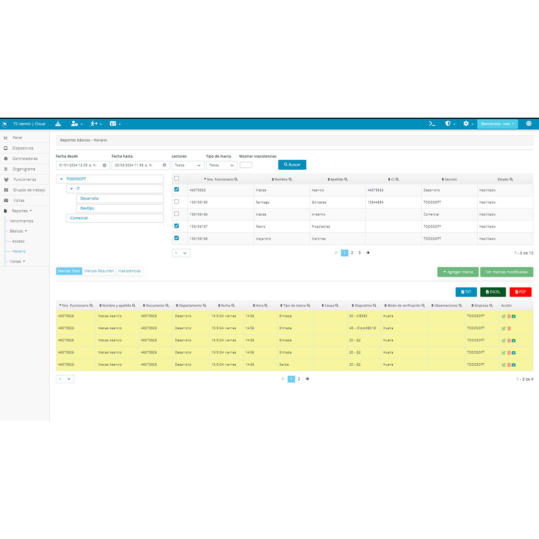 Software Control Acceso